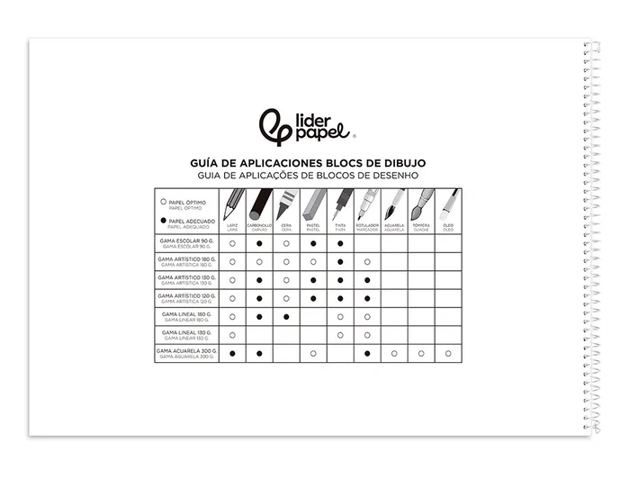 Liderpapel Bloc de dibujo artístico Natura espiral 230x325mm 20 hojas