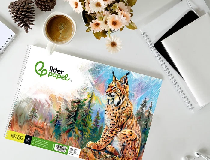 Liderpapel Bloc de dibujo artístico Natura espiral 230x325mm 20 hojas