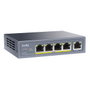 Cudy GS1005P Switch no administrado Gigabit Ethernet 5 puertos con 4 puertos PoE+ 60W