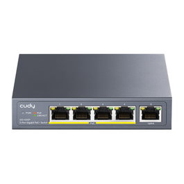 Cudy GS1005P Switch no administrado Gigabit Ethernet 5 puertos con 4 puertos PoE+ 60W