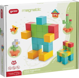 GIROS Juego 64 Cubos Magnéticos