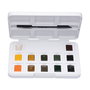 Van Gogh Estuche de acuarelas de tonos naturales con 12 colores en medias pastillas