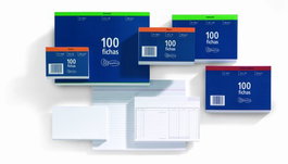 MIQUELRIUS Fichas Lisas Blancas 125x200mm Nº4 (100 unidades)