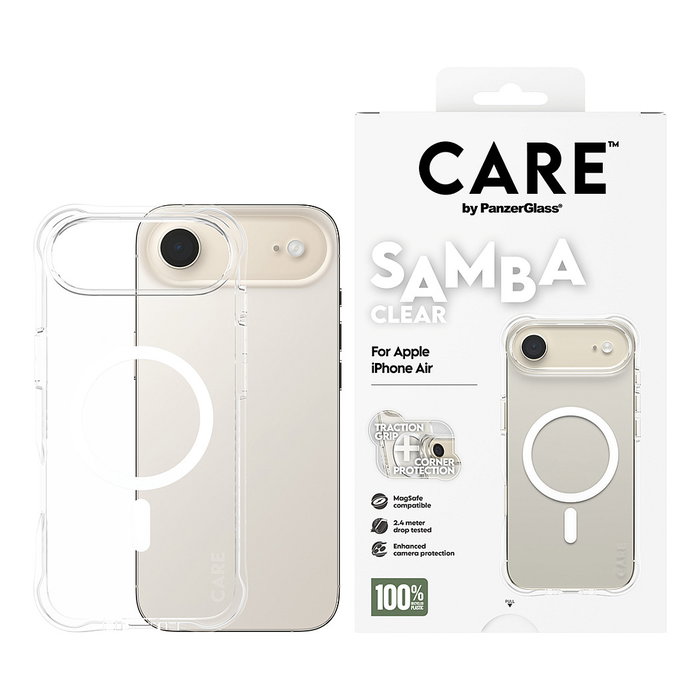 PanzerGlass Samba Case Transparente con MagSafe para iPhone Air PanzerGlass Samba Case Transparente con MagSafe para iPhone Air