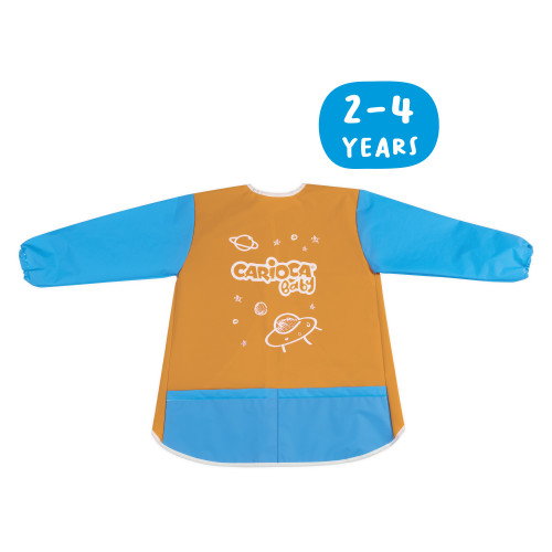 Carioca Delantal Impermeable para Niños de 2-4 Años con Bolsillos, Azul y Naranja, N. Art. 33100 Carioca Delantal Impermeable para Niños de 2-4 Años con Bolsillos, Azul y Naranja, N. Art. 33100