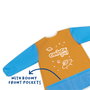 Carioca Delantal Impermeable para Niños de 2-4 Años con Bolsillos, Azul y Naranja, N. Art. 33100