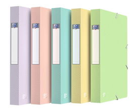 Carpeta De Proyectos Oxford/Elba Urban Pp Translucido A4+ Gomas  4 Cm Surtido (5 Col. Pastel) (Set de 10)