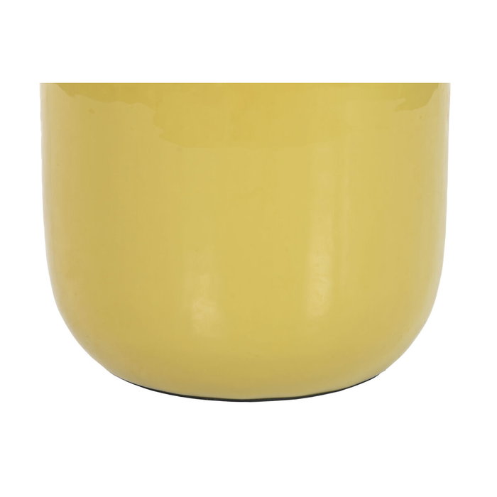 DKD Home Decor Jarrón de Hierro Lacado Mostaza 34x34x50 cm DKD Home Decor Jarrón de Hierro Lacado Mostaza 34x34x50 cm