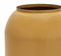 DKD Home Decor Jarrón de Hierro Lacado Mostaza 34x34x50 cm