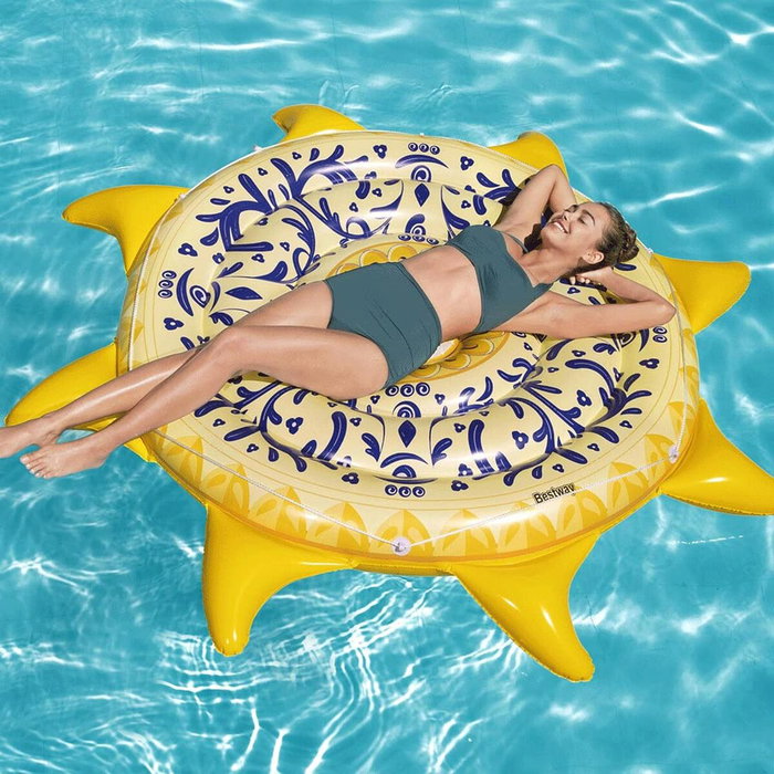 Bestway Isla Flotante Hinchable Sicilia 226x226 cm Playa y Piscina 43391