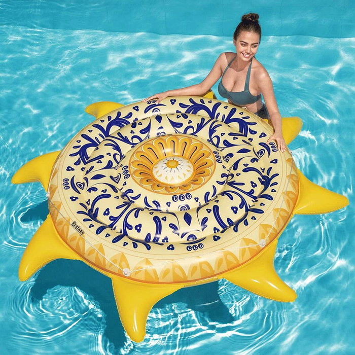 Bestway Isla Flotante Hinchable Sicilia 226x226 cm Playa y Piscina 43391