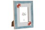 DKD Home Decor Marco de Fotos 10x15 Mango y Cristal Lacado Multicolor