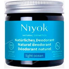 NIYOK Desodorante Antitraspirante Light Ocean 40 Ml Crema Cítrico Fresco Sin Aluminio