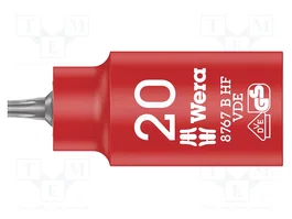 WERA Vaso Torx®-bit aislado TX20 3/8 de 55mm