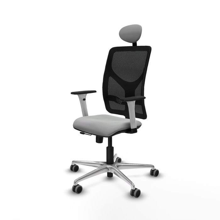 PIQUERAS Y CRESPO Silla de oficina Motilla con mecanismo Sincro/Traslack, Gris claro y Negro PIQUERAS Y CRESPO Silla de oficina Motilla con mecanismo Sincro/Traslack, Gris claro y Negro