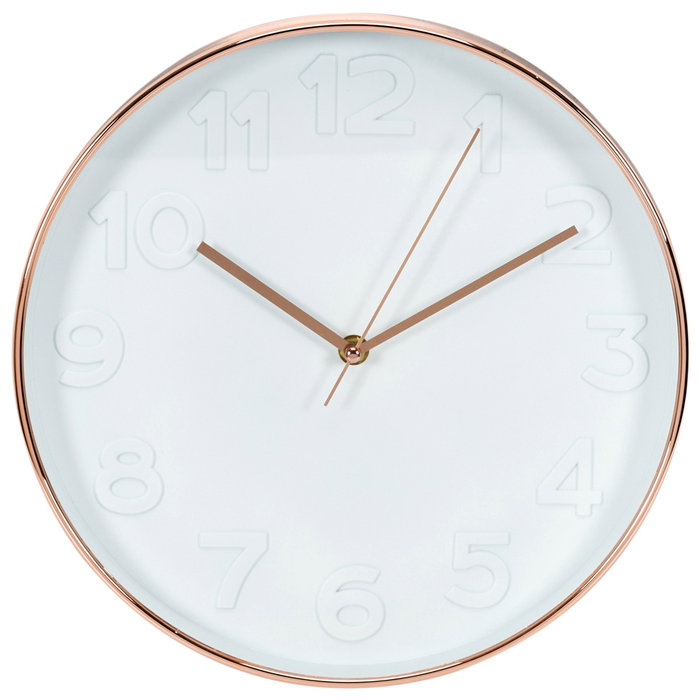 Home Deco Factory Reloj de Pared Blanco Lounge Diámetro 30,5 cm
