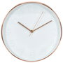 Home Deco Factory Reloj de Pared Blanco Lounge Diámetro 30,5 cm