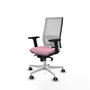 PIQUERAS Y CRESPO Silla de oficina Horna Rosa y Blanco