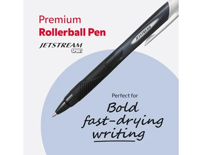 Uni-Ball Jetstream Sport SXN-150E Retráctil 1.0mm Azul (Set de 12) | Tinta Híbrida