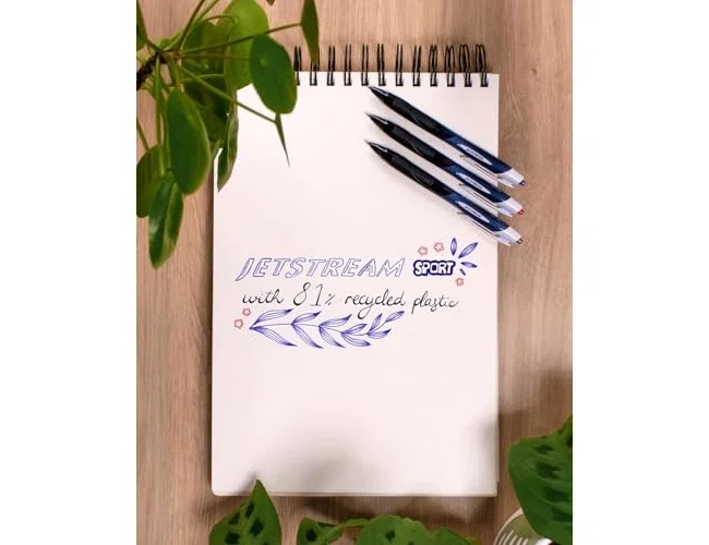 Uni-Ball Jetstream Sport SXN-150E Retráctil 1.0mm Azul (Set de 12) | Tinta Híbrida