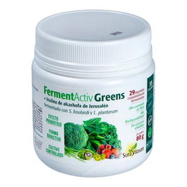 SURA VITASAN Ferment Activ Greens 80Gr. Mezcla Única de 29 Vegetales y Superalimentos Fermentados con Efecto Probiótico