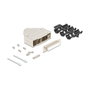 DeLOCK Conector D-Sub Hembra 25 Pines Metal Derecho Plata 67135 - Carcasa Metálica Incluye Conector y Material de Montaje