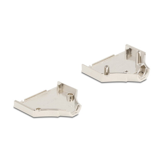 DeLOCK Conector D-Sub Hembra 25 Pines Metal Derecho Plata 67135 - Carcasa Metálica Incluye Conector y Material de Montaje