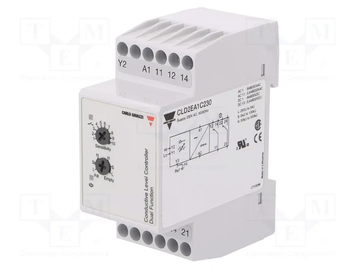 CARLO GAVAZZI Relé de monitorización de nivel de líquido conductivo CL CARLO GAVAZZI Relé de monitorización de nivel de líquido conductivo CL