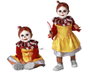 atosa Disfraz Payasa Halloween Bebé Niña con Vestido Amarillo
