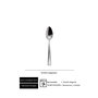 Summa Cuchara Café de Acero Inoxidable 18/10, Largo 14.5 cm, Acabado Pulido Espejo (Set de 12)