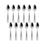 Summa Cuchara Café de Acero Inoxidable 18/10, Largo 14.5 cm, Acabado Pulido Espejo (Set de 12)