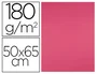 Liderpapel Cartulina Fucsia 50x65 cm 180g/m2 Paquete de 25 Hojas para Dibujo y Manualidades
