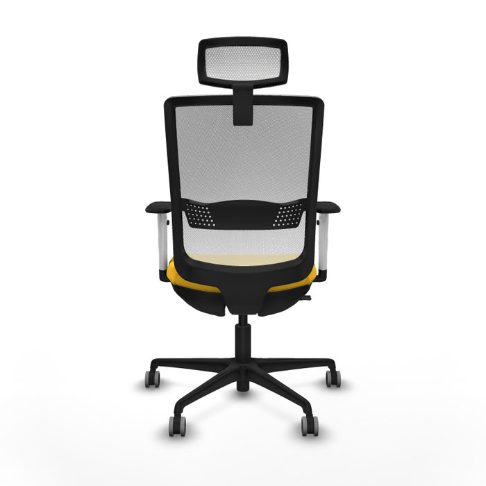 PIQUERAS Y CRESPO Silla de oficina Haches Amarillo y Blanco PIQUERAS Y CRESPO Silla de oficina Haches Amarillo y Blanco