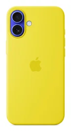 Apple MYYG3ZM/A Funda de Silicona con MagSafe para iPhone 16 Plus (6.7") - Color Star Fruit Amarillo, 55% Reciclada
