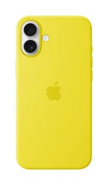 Apple MYYG3ZM/A Funda de Silicona con MagSafe para iPhone 16 Plus (6.7") - Color Star Fruit Amarillo, 55% Reciclada