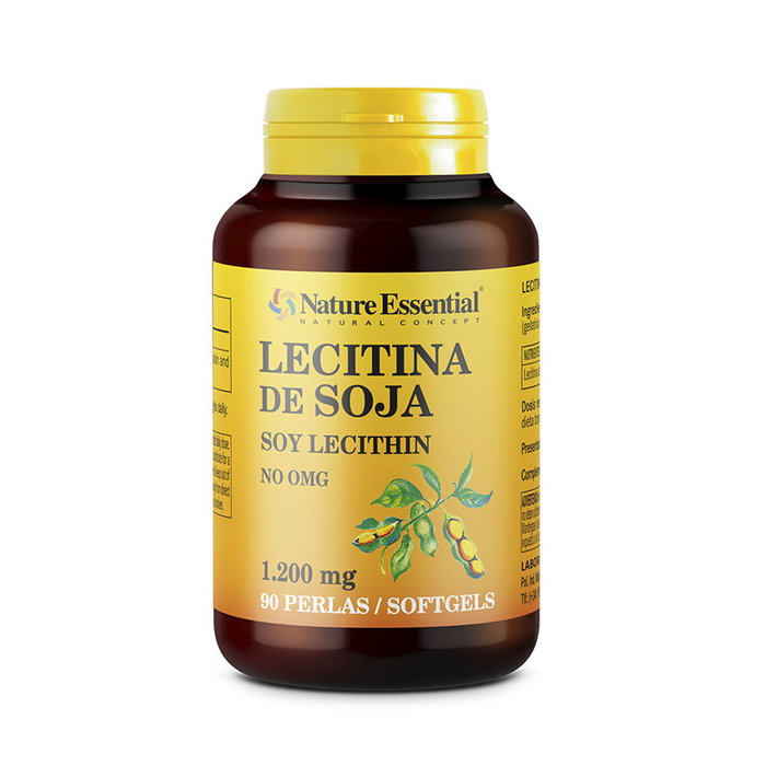 NATURE ESSENTIAL Lecitina de Soja 1200 mg, 90 perlas NATURE ESSENTIAL Lecitina de Soja 1200 mg, 90 perlas
