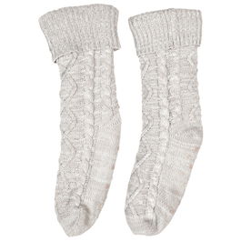 Sensly Calcetines Sherpa Cocooning Gris para Mujer Talla 36/41 con Suela Antideslizante