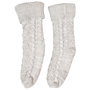 Sensly Calcetines Sherpa Cocooning Gris para Mujer Talla 36/41 con Suela Antideslizante