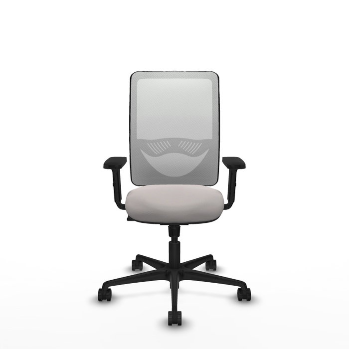 PIQUERAS Y CRESPO Silla de oficina Zulema con mecanismo Sincro y brazos 2D en Blanco PIQUERAS Y CRESPO Silla de oficina Zulema con mecanismo Sincro y brazos 2D en Blanco
