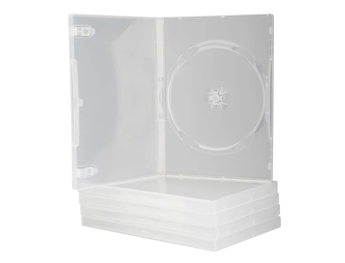Q-connect Caja DVD transparente pack de 5 unidades