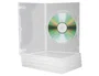 Q-connect Caja DVD transparente pack de 5 unidades
