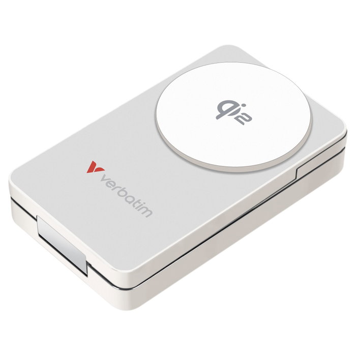 Verbatim Batería Externa Inalámbrica Magnética Plegable 3 en 1 10000 mAh Blanco Verbatim Batería Externa Inalámbrica Magnética Plegable 3 en 1 10000 mAh Blanco