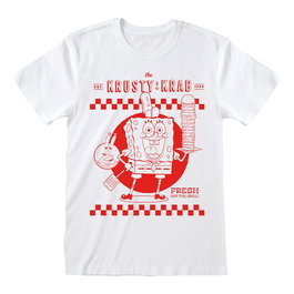 Bob Esponja Camiseta Krusty Krab White talla L