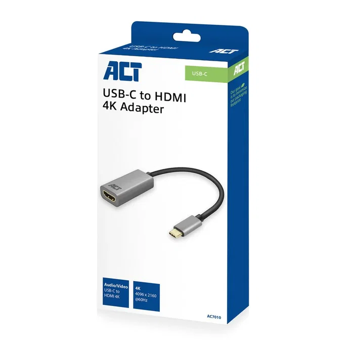 Adaptador USB-C a HDMI 4K de Aluminio 0,15 m Adaptador USB-C a HDMI 4K de Aluminio 0,15 m