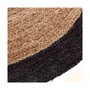 Atmosphera Alfombra de arpillera negra Ø120 cm
