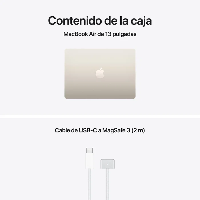 Apple MacBook Air 13,6 pulgadas M5 16GB 1TB SSD Blanco estrella Apple MacBook Air 13,6 pulgadas M5 16GB 1TB SSD Blanco estrella