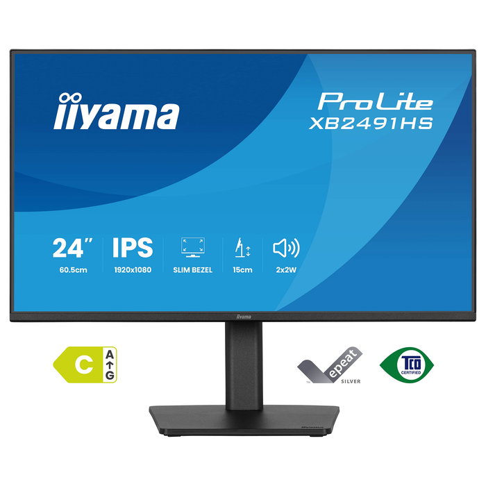 iiyama ProLite XB2491HS-B1 Monitor Gaming 23.8 Pulgadas Full HD IPS 120Hz 1ms AMD FreeSync Negro - Monitor Gamer con Altura Ajustable, HDMI, DisplayPort y VESA iiyama ProLite XB2491HS-B1 Monitor Gaming 23.8 Pulgadas Full HD IPS 120Hz 1ms AMD FreeSync Negro - Monitor Gamer con Altura Ajustable, HDMI, DisplayPort y VESA