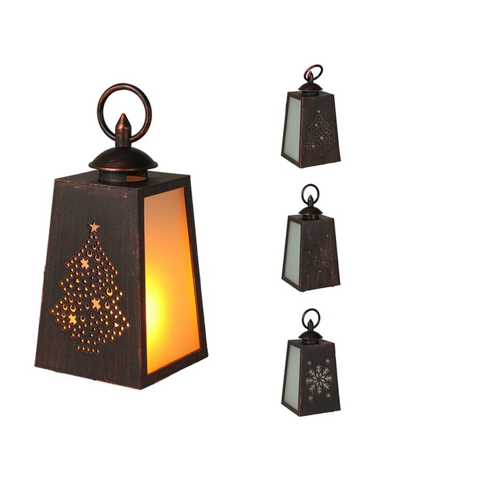Basics Farol LED con efecto llama 10 x 19 cm Basics Farol LED con efecto llama 10 x 19 cm