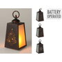 Basics Farol LED con efecto llama 10 x 19 cm