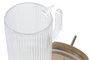 DKD Home Decor Mug Cristal Acacia Rayado 500ml Transparente